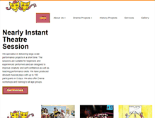 Tablet Screenshot of nearlyinstanttheatre.co.uk